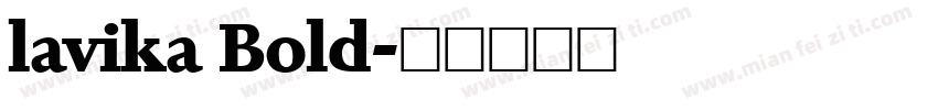 lavika Bold字体转换